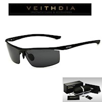 Lentes de Sol VEITHDIA Sniper - Polarizados - UV400 - Negro